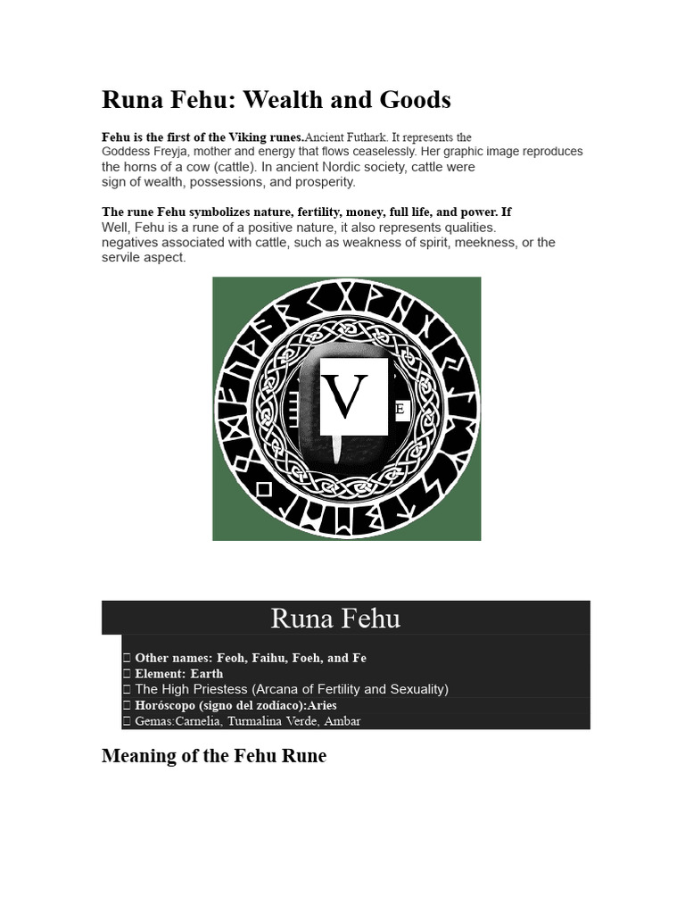 Reading of Nordic Runes | PDF | Runes | Odin
