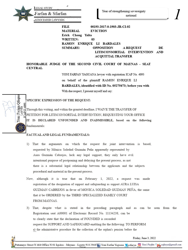 I Absolve The Co-Defendant. | PDF | Lawsuit | Annulment