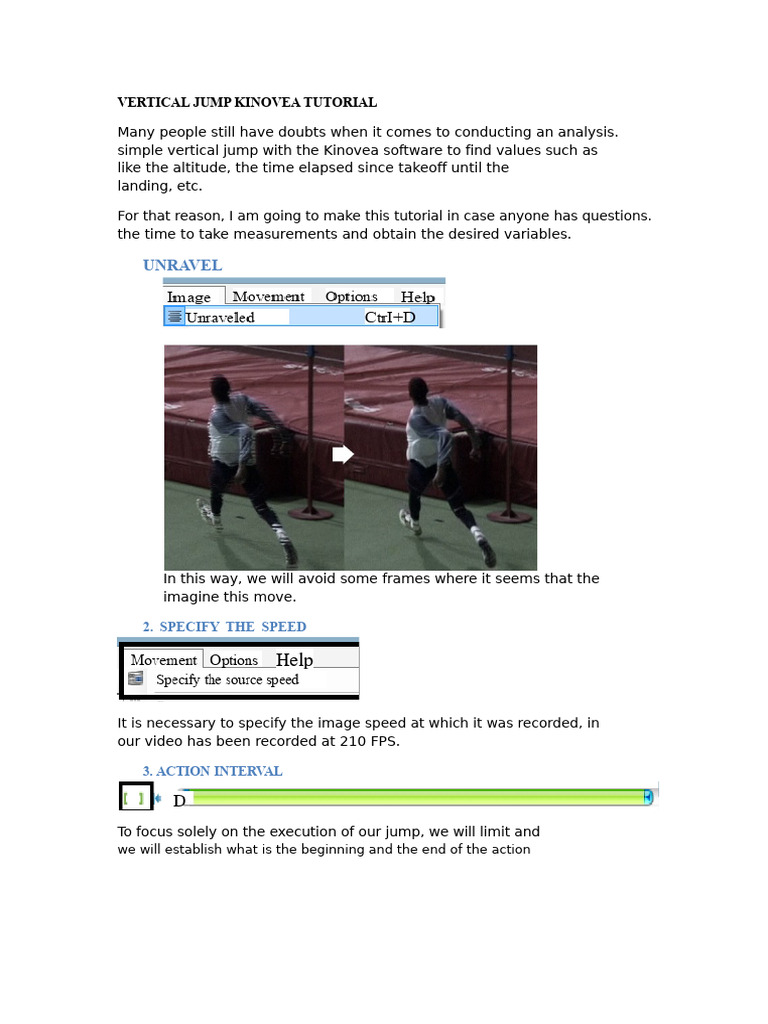 Vertical Jump Analysis with Kinovea | PDF | Frame Rate
