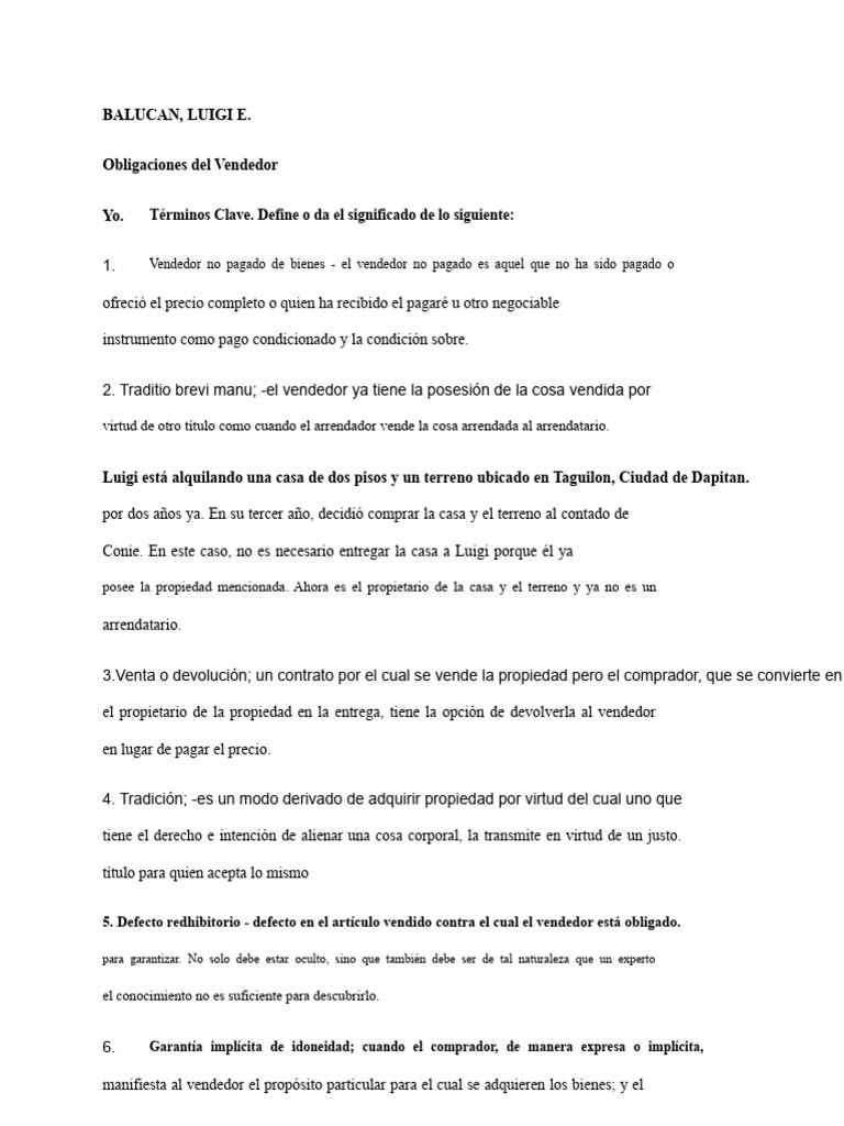 BALUCAN Semana2-1 | PDF | Propiedad | Posesión (Ley)