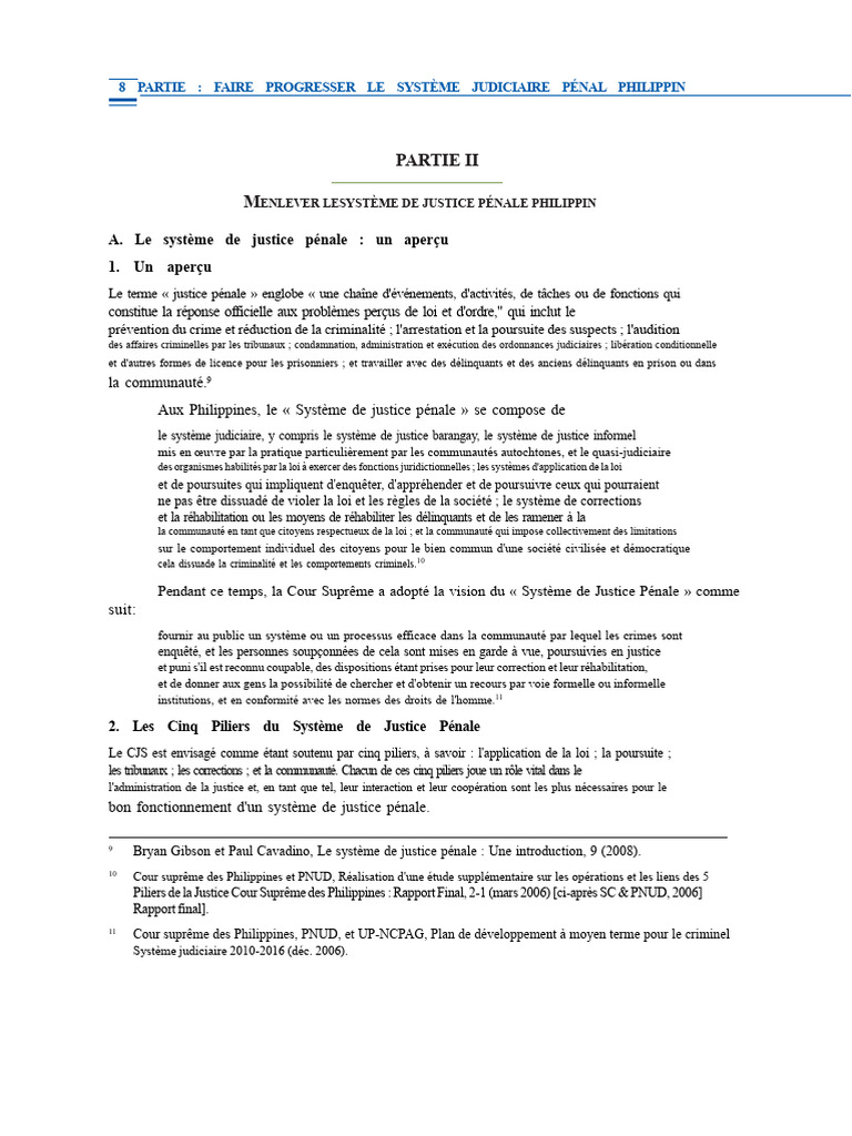Système de Justice Pénale aux Philippines | PDF | Crime et violence ...