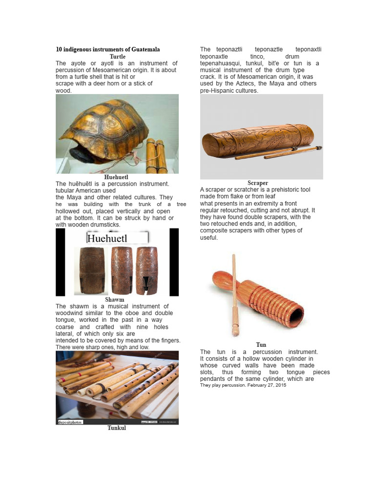 10 Indigenous Instruments of Guatemala | PDF | Musical Instruments ...