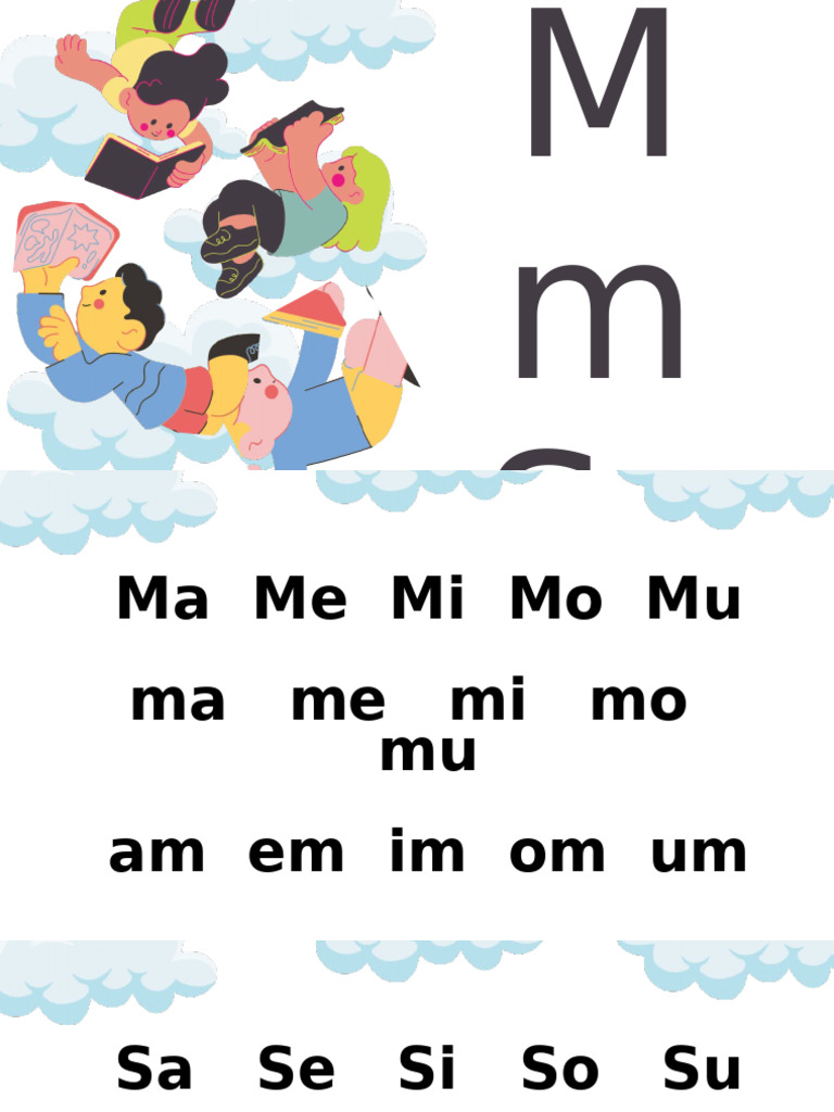 Lectura de letras M y S | PDF