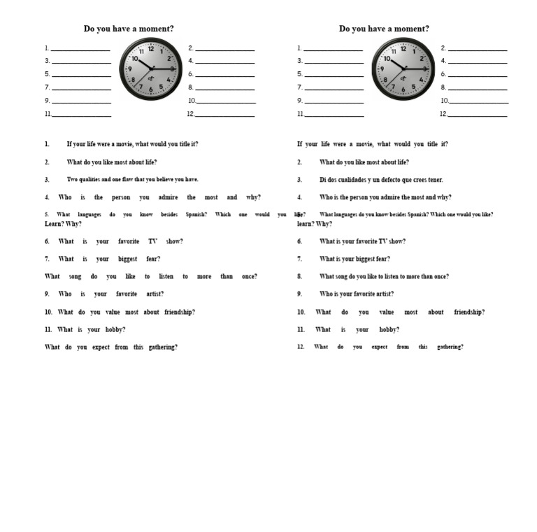 Personal Reflection Questions List | PDF | Chess | Chess Theory