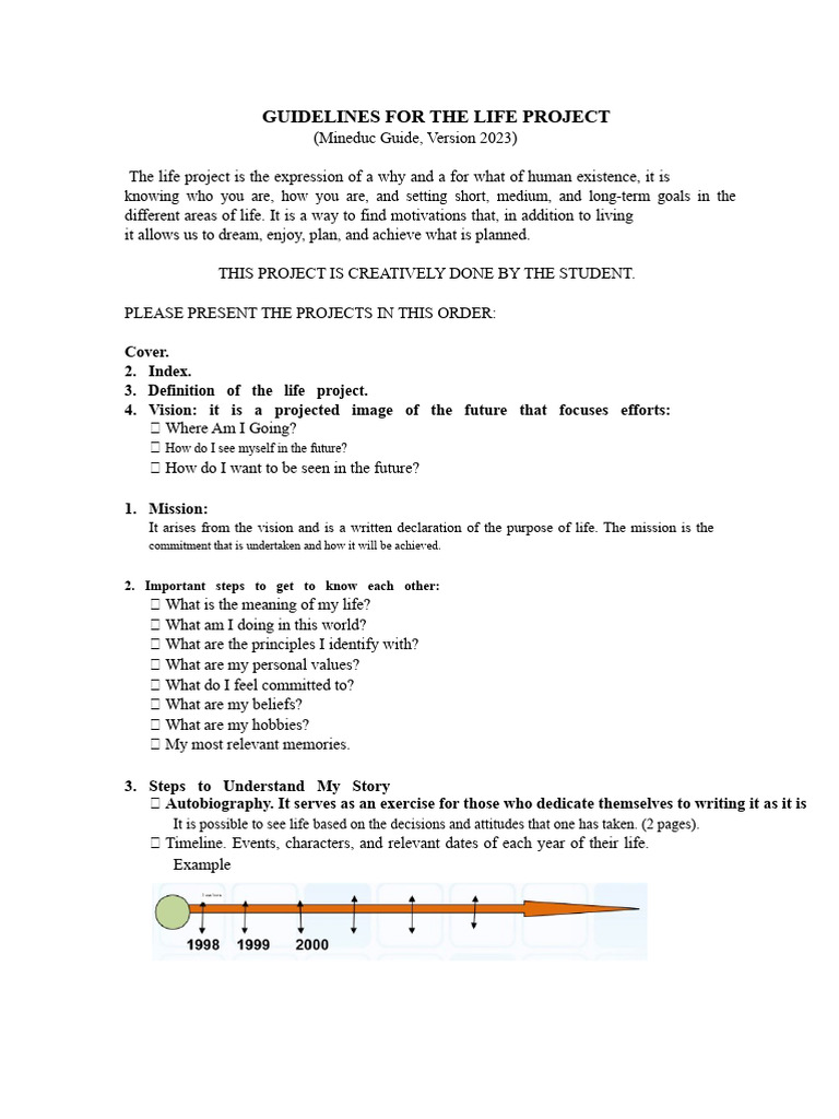 Life Project Guidelines 2023 | PDF | Concept | Goal
