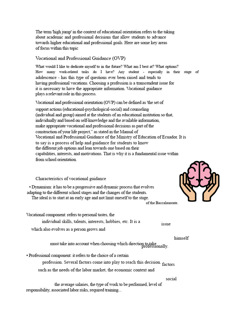 Vocational Guidance for Student Success | PDF | Goal | Psychological ...