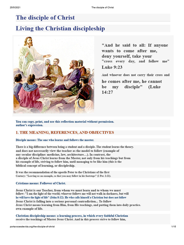 Understanding Christian Discipleship | PDF | Disciple (Christianity ...