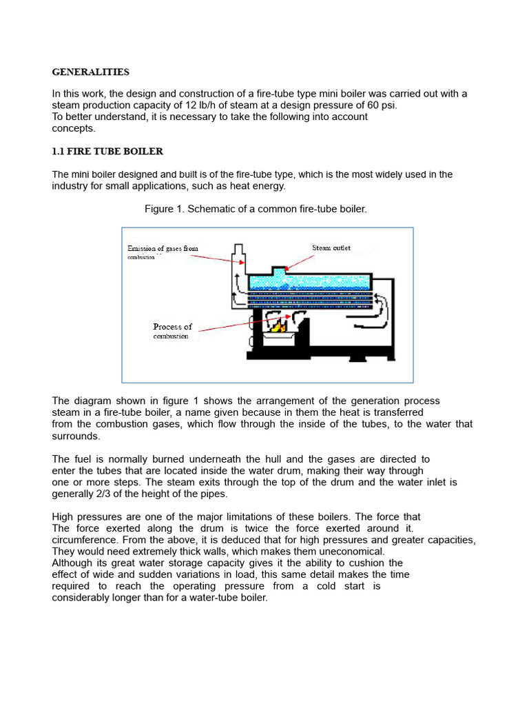 Fire-Tube Mini Boiler Design Guide | PDF | Boiler | Steam