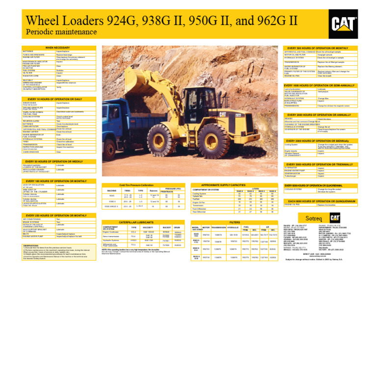 Maintenance Guide for Caterpillar Wheel Loaders | PDF | Motor Oil | Engines