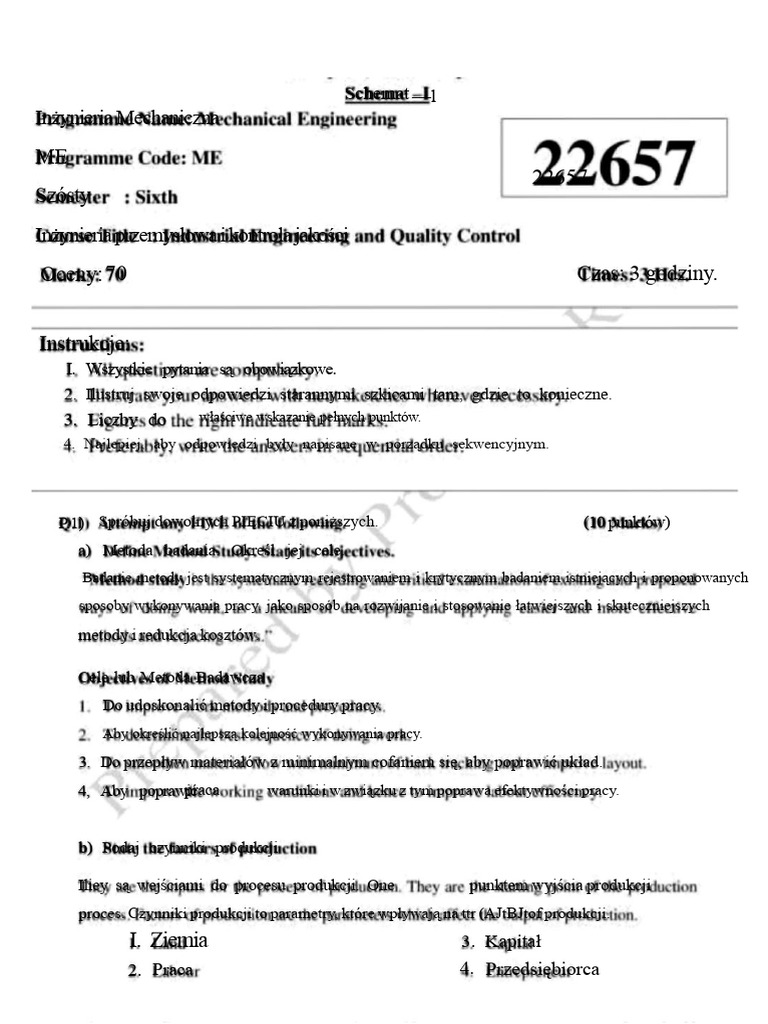 Papier Odpowiedzi Modelu Ieq | PDF