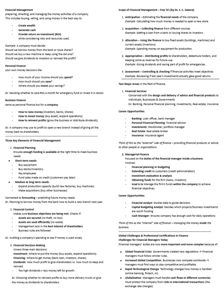 Essentials of Financial Management Guide | PDF | Investing | Economics