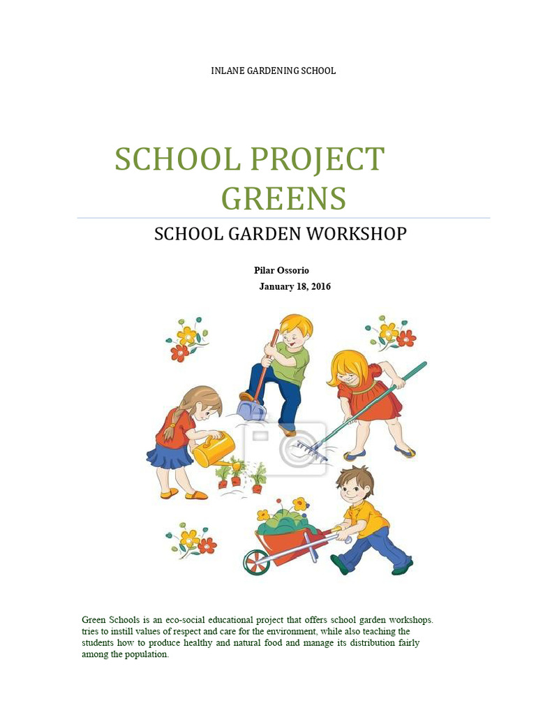 School Garden Workshop for Eco-Education | PDF | Agriculture | Crop ...