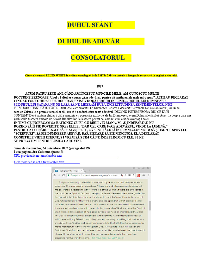 Consolatorul, Duhul Adevărului, Duhul Sfânt | PDF