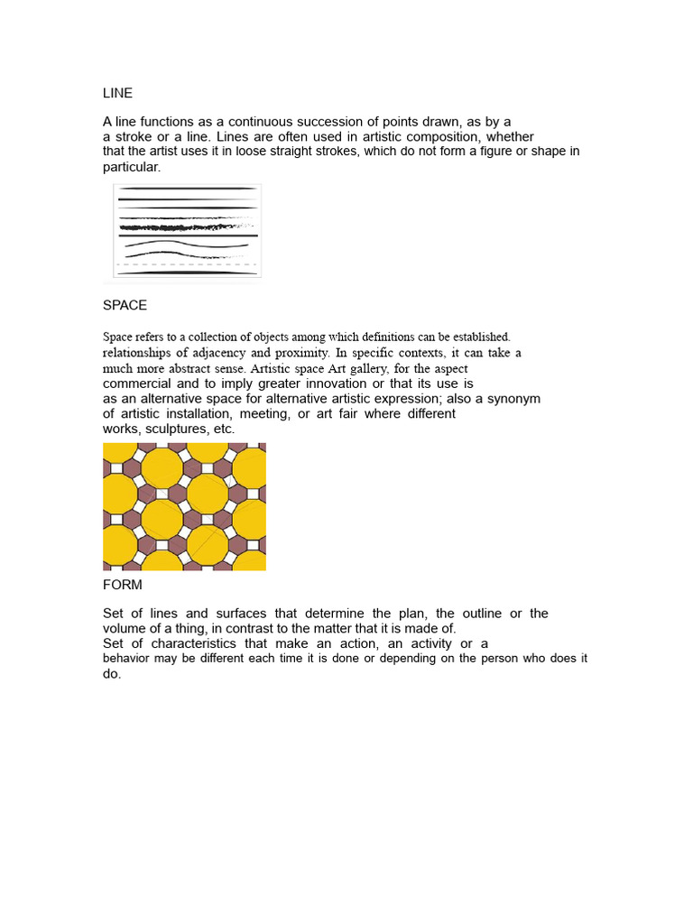 Art Fundamentals: Line, Space, Form, Texture | PDF | Space | Drawing