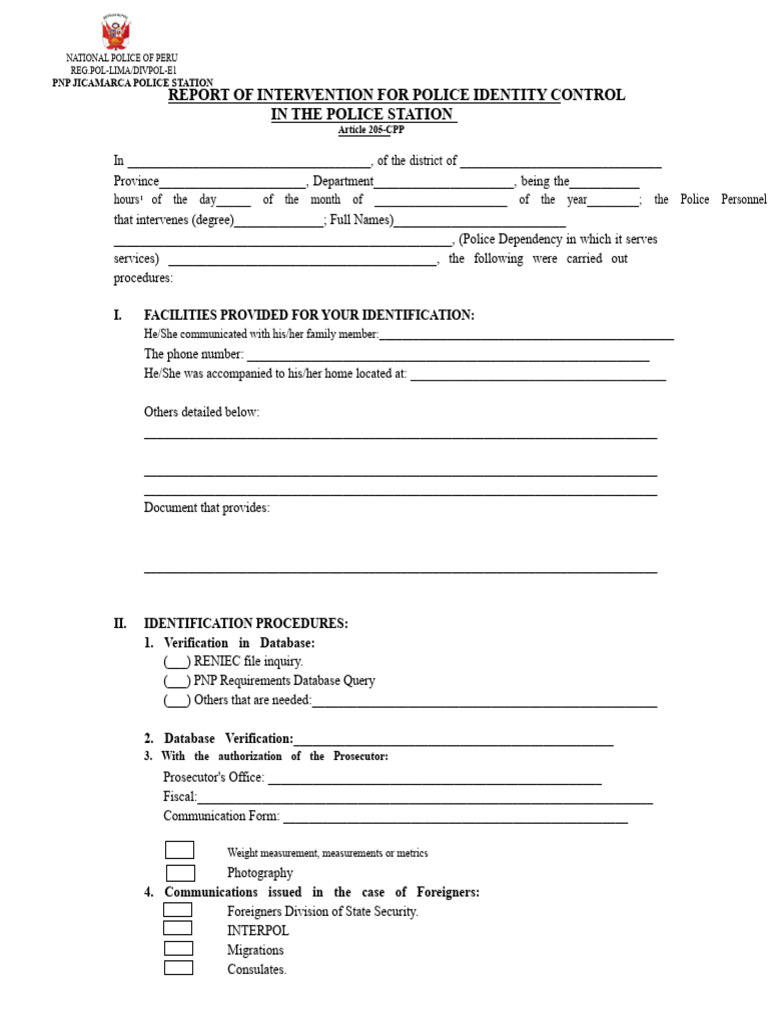 Identity Control Act at The Police Dependency | PDF | Common Law ...