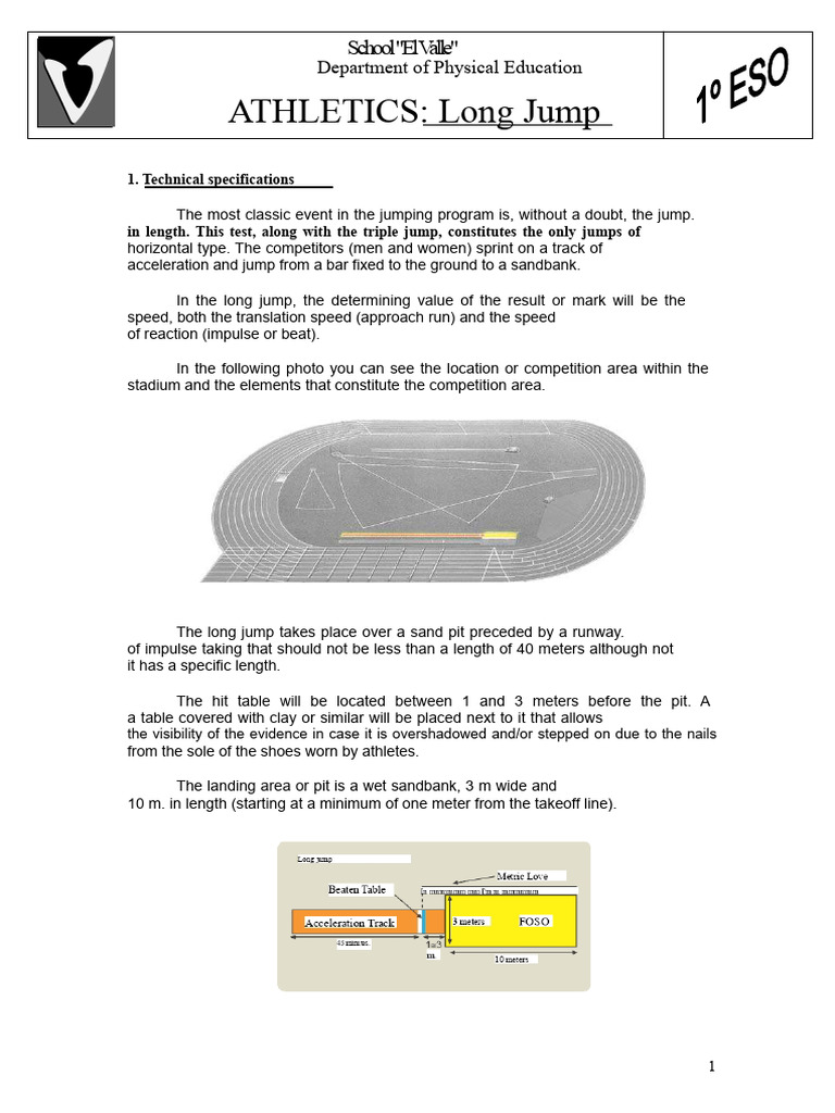 Long Jump Guidelines and Techniques | PDF | Anatomical Terms Of Motion ...