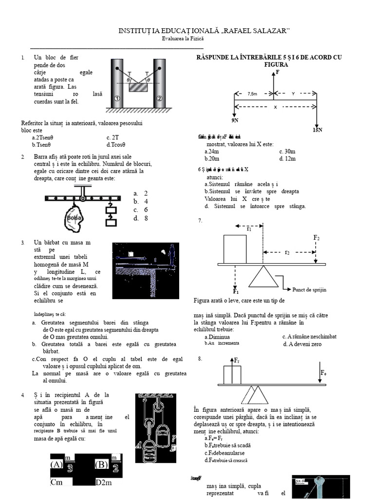 Evaluarea Staticii | PDF