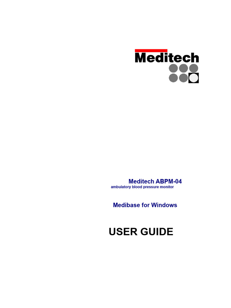 Meditech ABPM 04 | PDF | Window (Computing) | Icon (Computing)