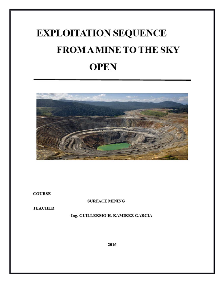 Open-Pit Mining: Methods and Importance | PDF | Mining | Rock (Geology)