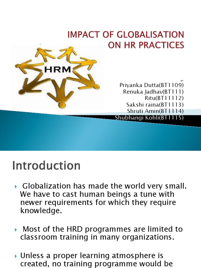 Impact of Global Is at Ion | PDF | Human Resource Management ...
