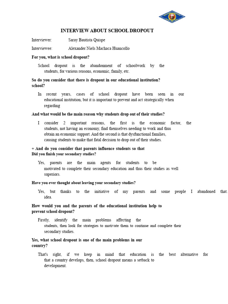 Causes and Solutions for School Dropout | PDF | Psychology ...