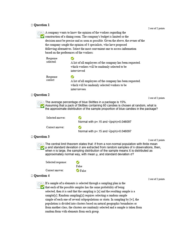 Automated 5 | PDF | Sampling (Statistics) | Normal Distribution