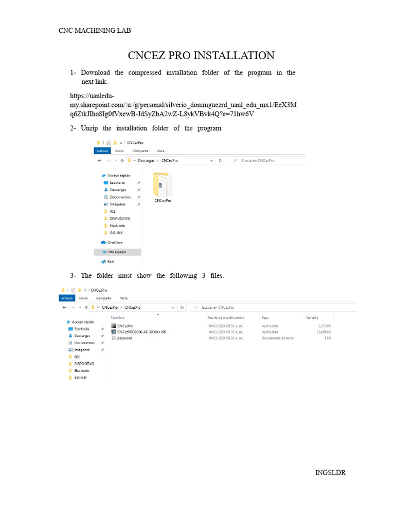 CNCez Pro Installation Guide | PDF | Computer File | Directory (Computing)