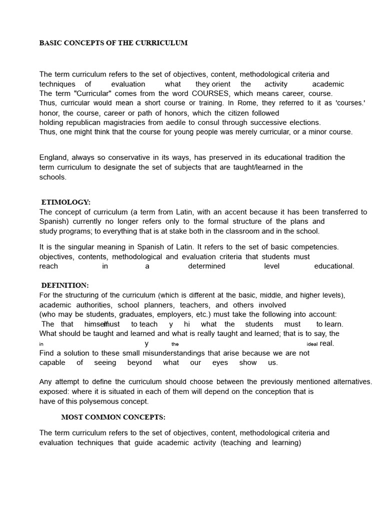 Understanding Curriculum Basics | PDF | Curriculum | Constructivism ...