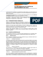 Normativa Implement Ada en Fuentes de Abastecimiento de Agua.