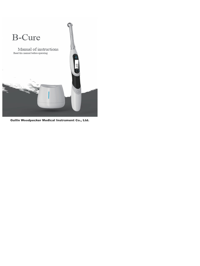 B-Cure Dental Curing Light Manual | PDF | Hertz | Radio