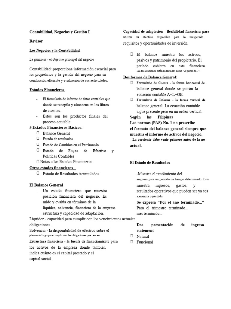 Fundamentos de Contabilidad y Finanzas | PDF | Contabilidad | Estado ...