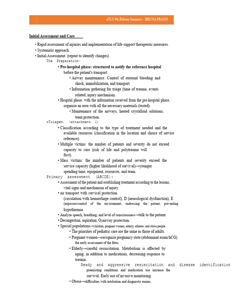 ATLS 1st Test | PDF | Shock (Circulatory) | Major Trauma