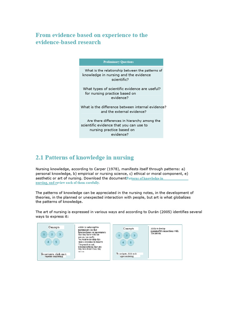 From Evidence Based On Experience To Evidence Based On Research | PDF ...