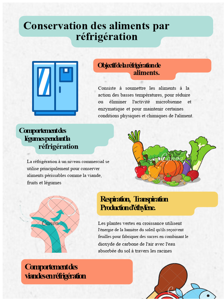 Méthodes de conservation des aliments | PDF | Nourritures | Réfrigération