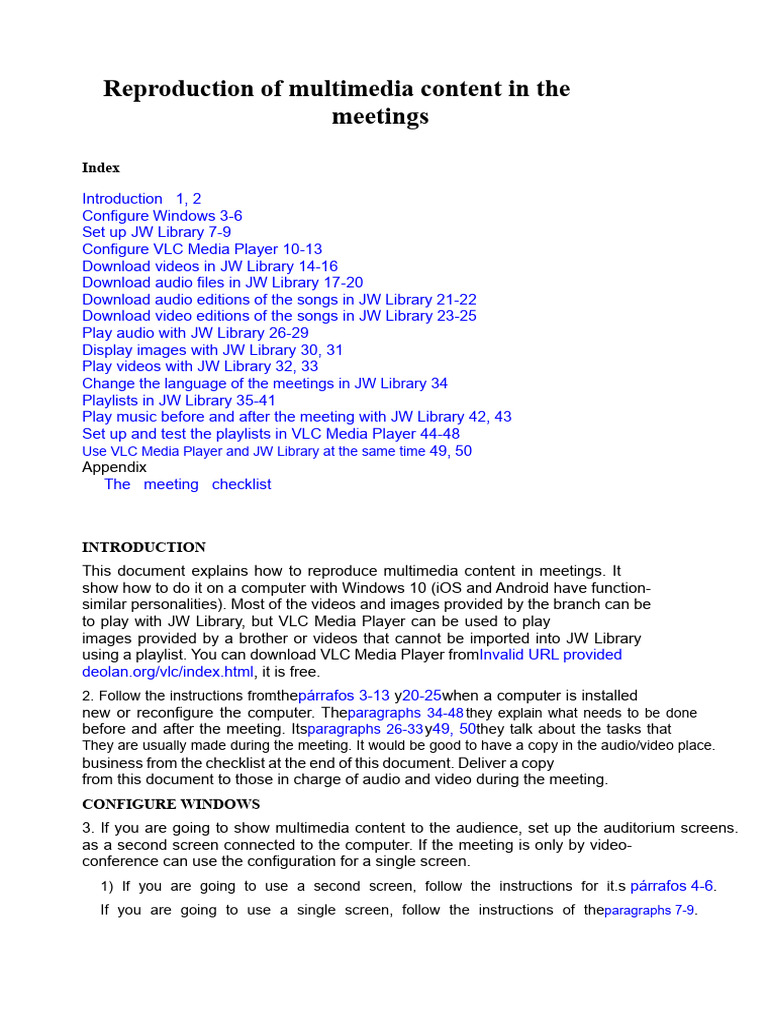 Multimedia Setup for Meetings Guide | PDF | Icon (Computing) | Window ...