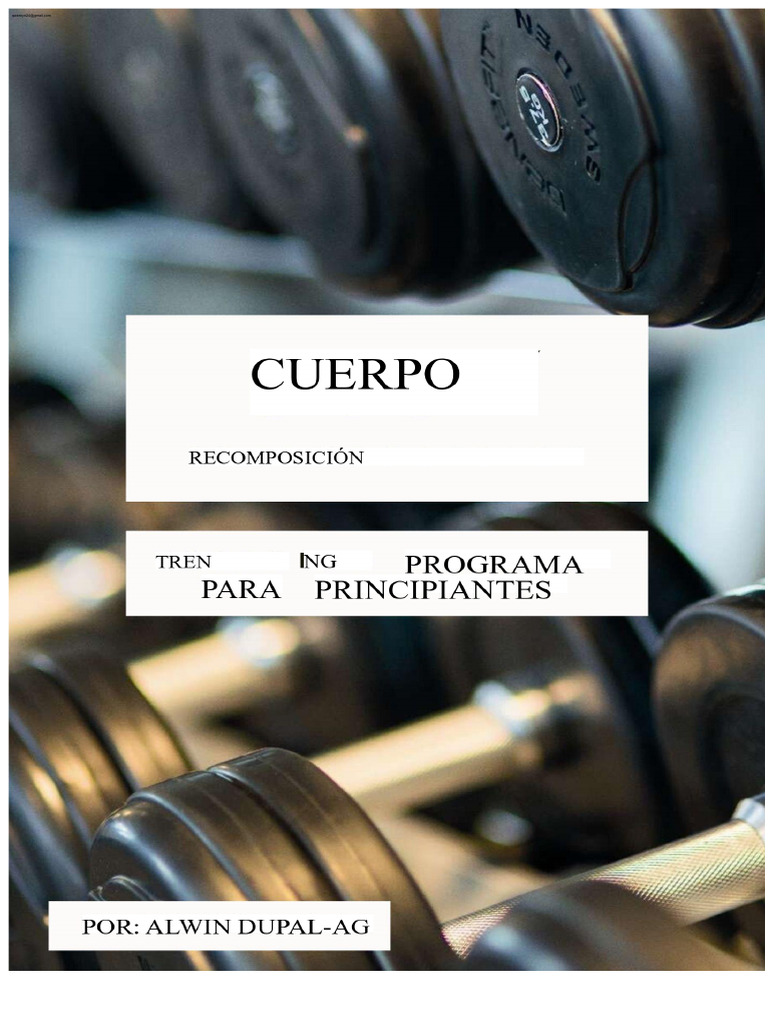 Programa de Entrenamiento para La Recomposición Corporal PDF | PDF ...