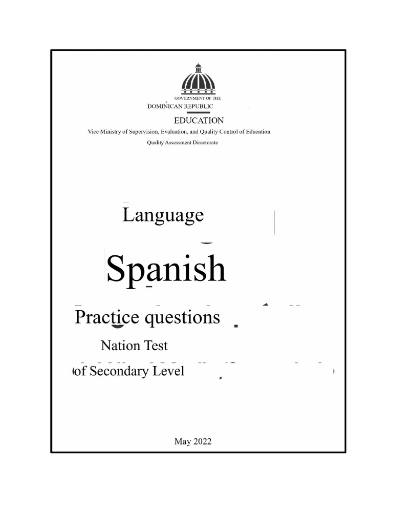 Spanish Language Test Instructions | PDF | Tropical Cyclones | Climate ...