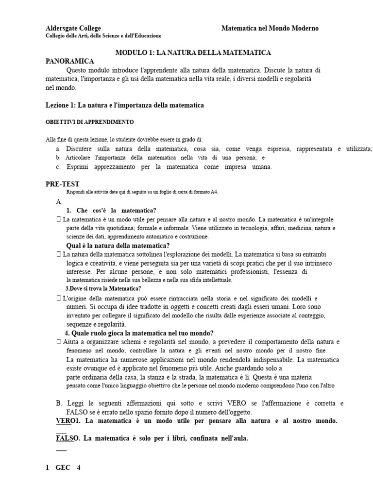 Modulo 1 | PDF