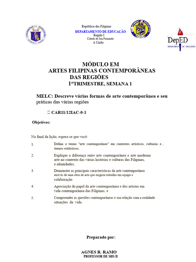 Módulo CPAR Semana1 | PDF | Som | Câmera