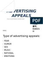 Advertising Appeals: Direc TED BY