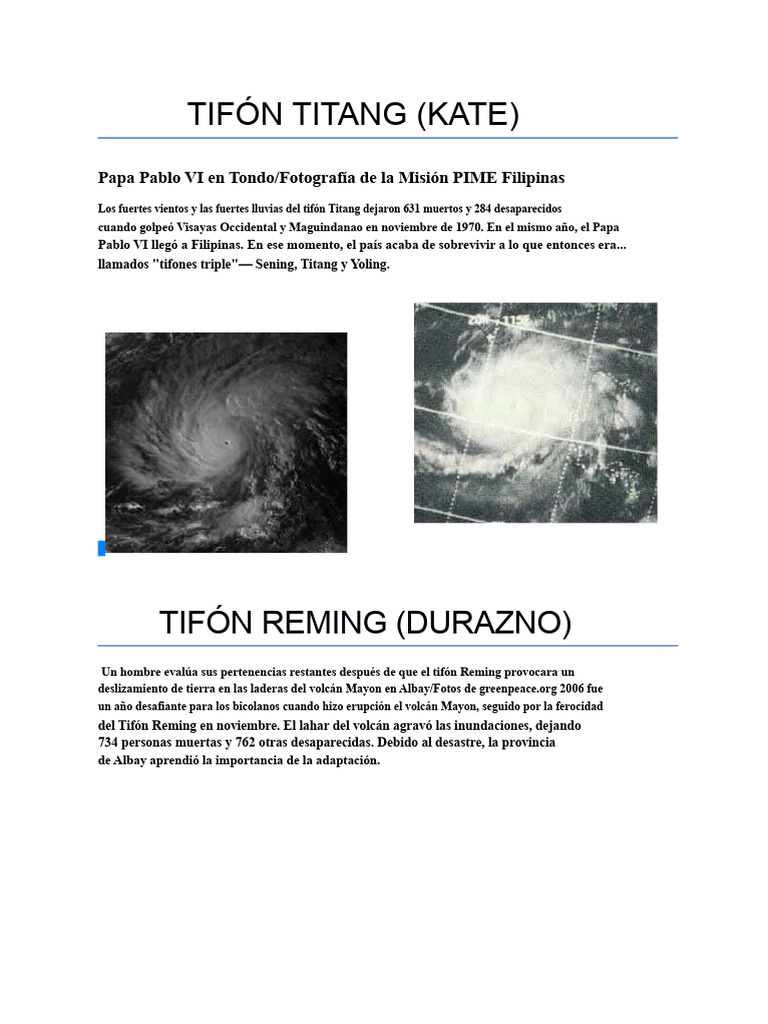 Tifón Titang | PDF | Ciclones tropicales | Tormentas