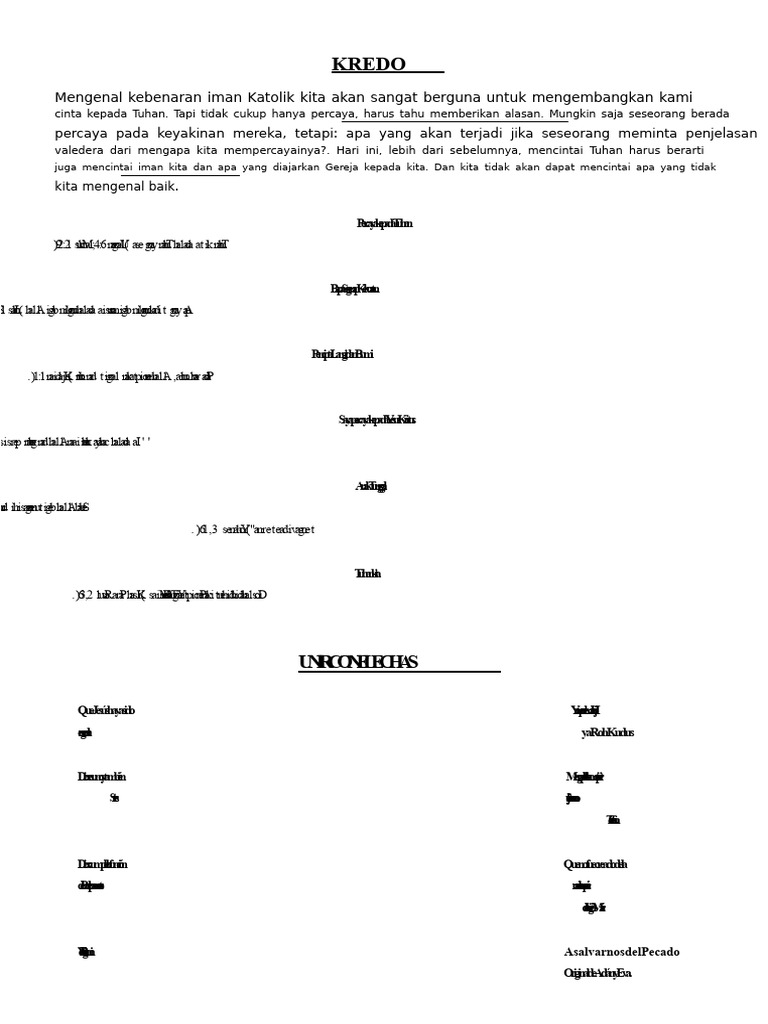 Memahami Kredo Iman Katolik | PDF