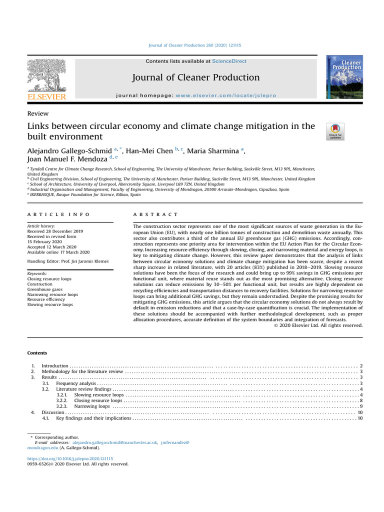 Circular Economy & Climate Change in Construction | PDF | Reuse | Concrete