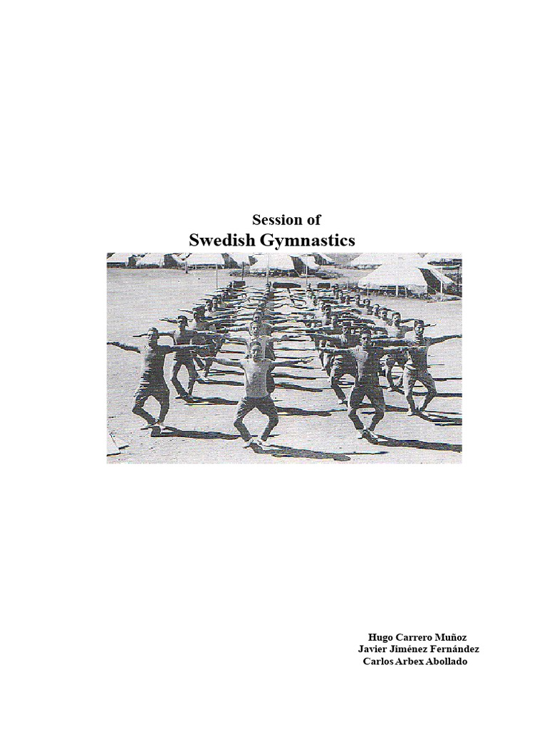 Swedish Gymnastics Session Guide | PDF | Anatomical Terms Of Motion ...