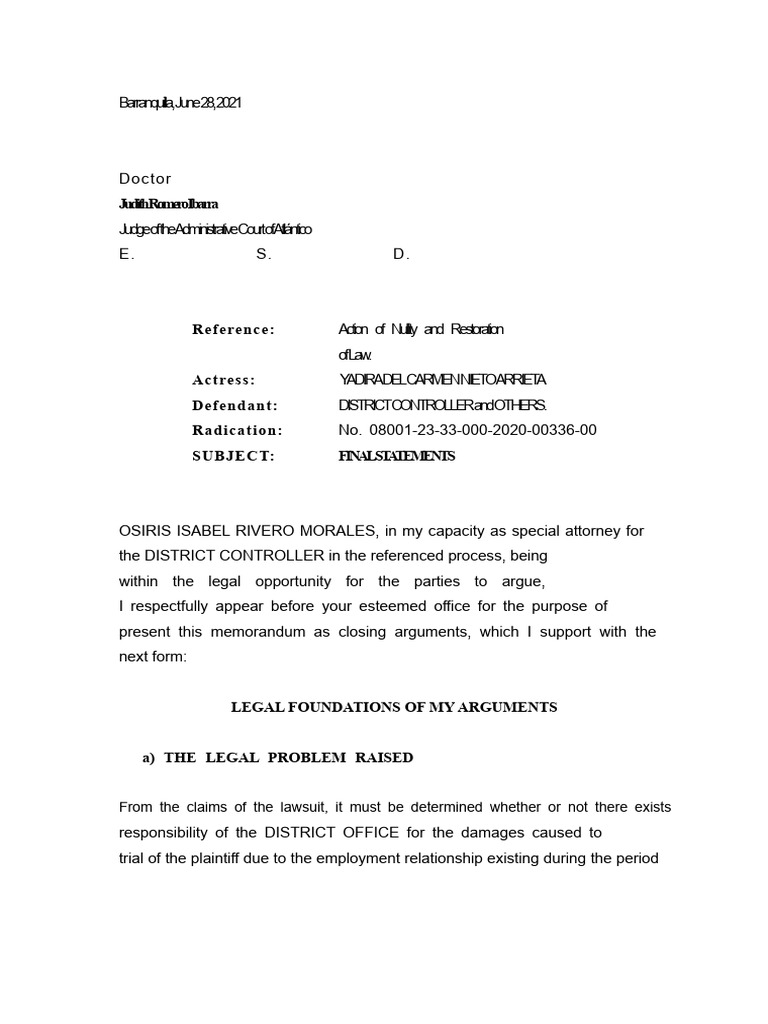 2021-06-28. - Closing Statements District Control | PDF | Lawsuit ...