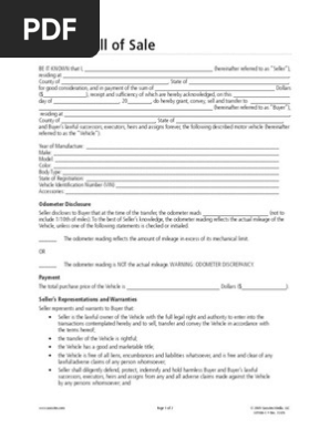 Carscom Bill of Sale Socrates