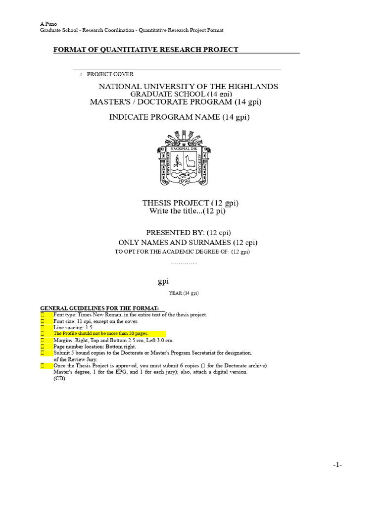 Quantitative Research Project Guidelines | PDF | Hypothesis | Sampling ...