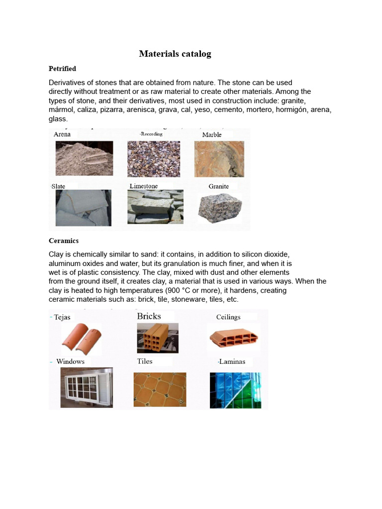 Comprehensive Construction Materials Guide | PDF