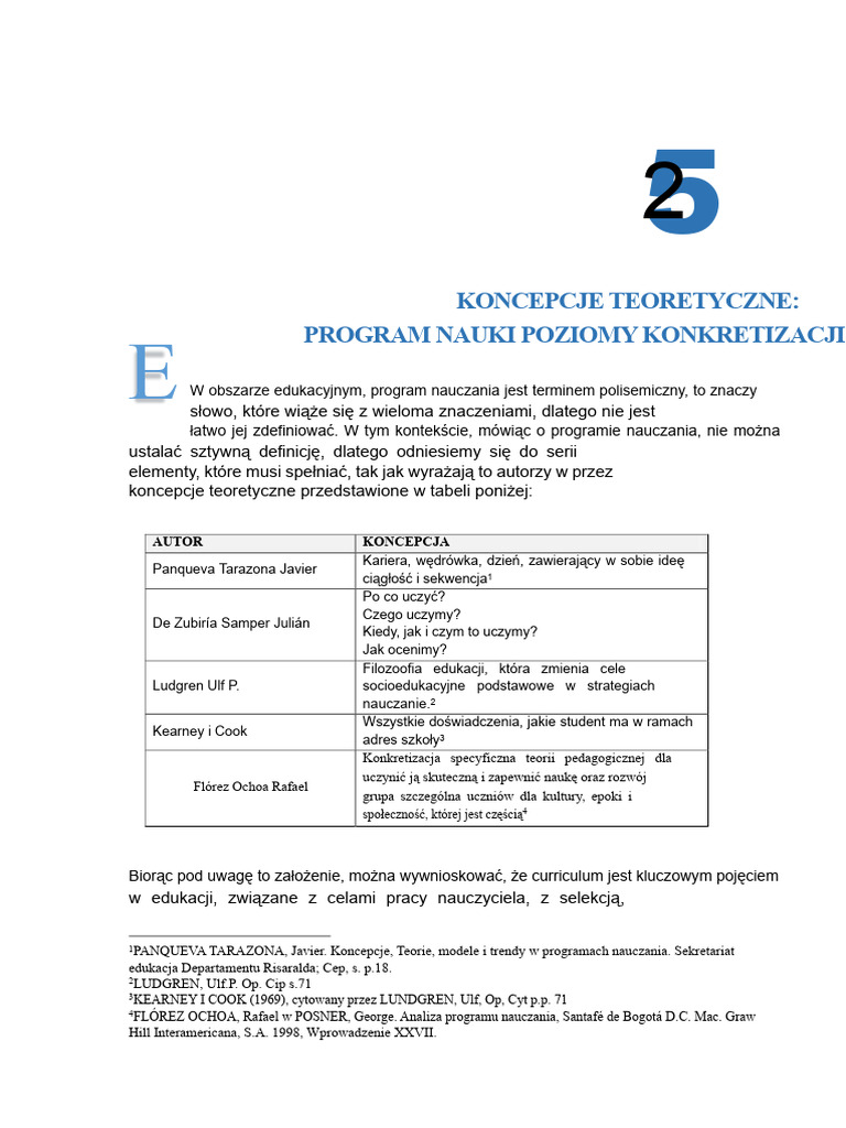 Curriculum Poziomy Konkretności | PDF