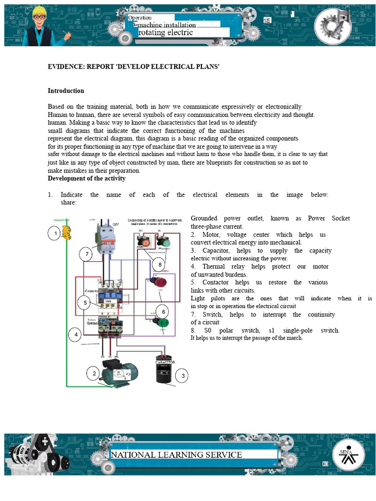Evidence Report Develop Electrical Plans | PDF | Electrical Equipment ...